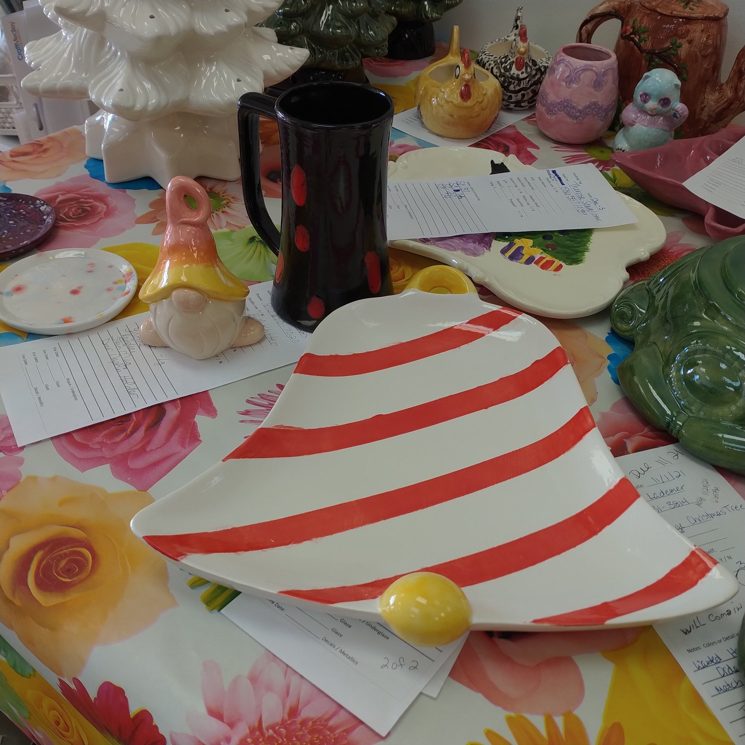 Dish Bell Plate, dish or tray F.A36 A Little Hobby Ceramics Studio