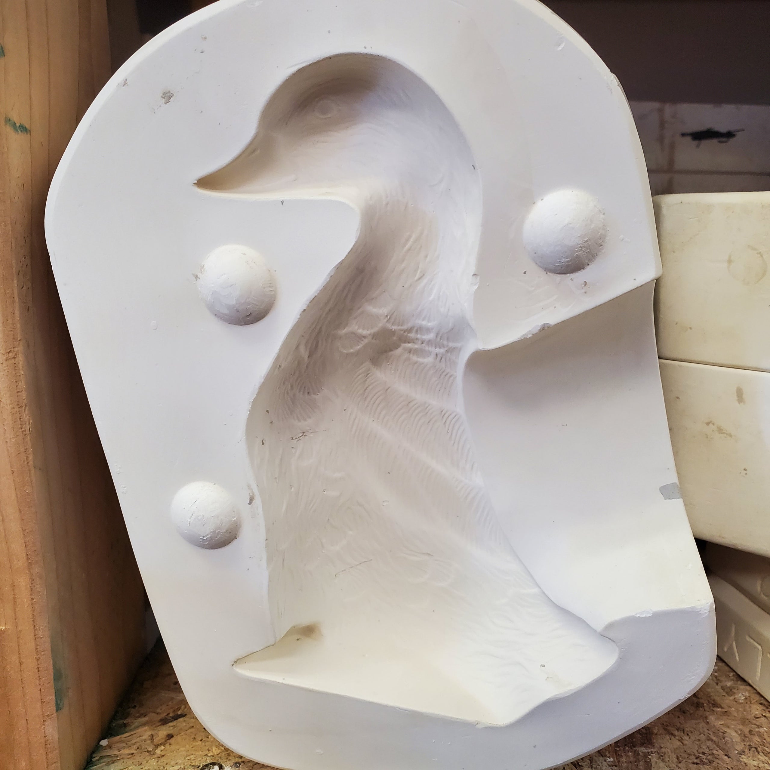 Duck Scrubby Holder C5.700 A Little Hobby Ceramics Studio